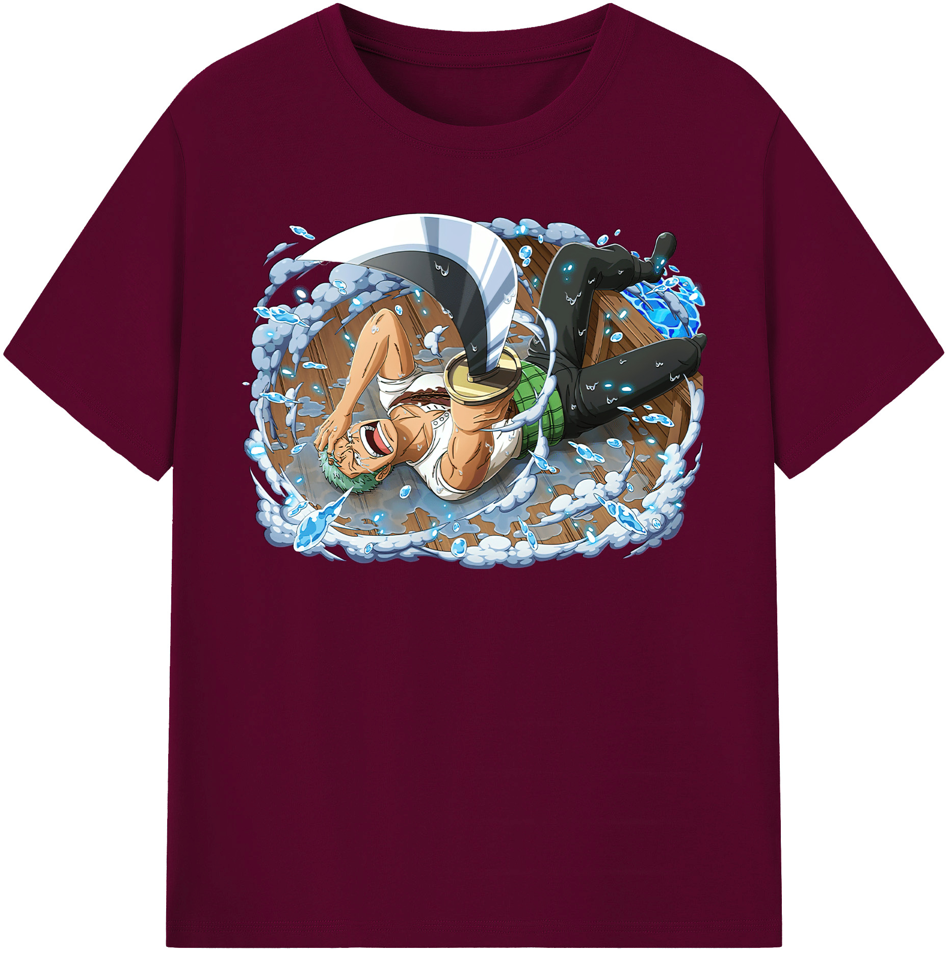 ワンピース ロロノア・ゾロ ONE PIECE Roronoa Zoro レディースカジュアルプリントTシャツ（綿100％）
